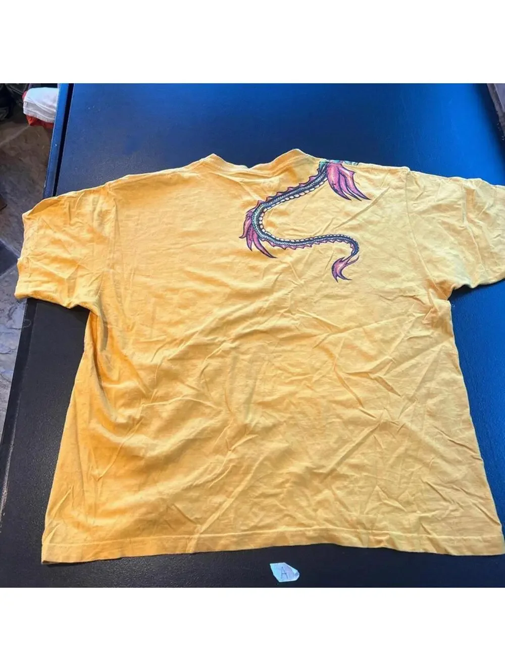 Guess Men's Yellow Tshirt - Picture 3 of 3